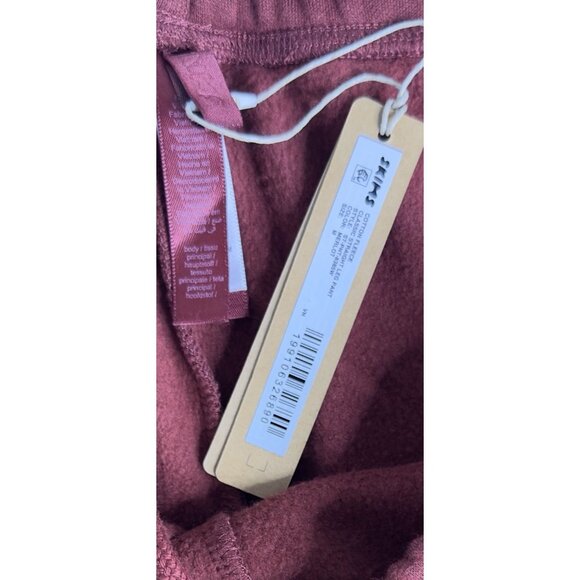 NWT SKIMS COTTON FLEECE CLASSIC STRAIGHT LEG PANT IN MERLOT SIZE MEDIUM - Picture 8 of 8